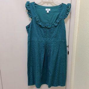 Loft teal floral dress Size 14